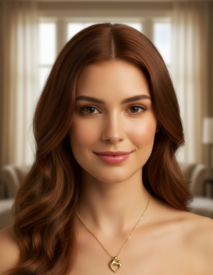 The "Eternal Embrace" Pendant Chain | Mother Daughter Theme