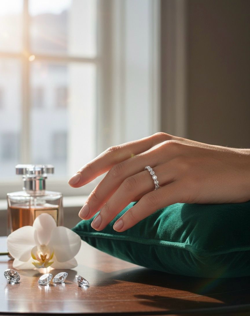 0.50ctw Diamond Ring Band | IGI Certified | 14k White Gold | 2.06gm