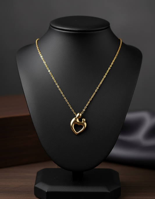 The "Eternal Embrace" Pendant Chain | Mother Daughter Theme