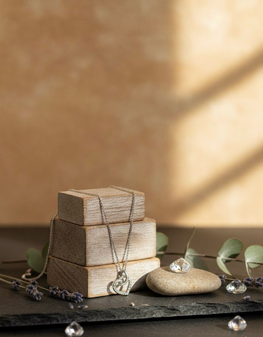 0.15 carat Natural Diamond Necklace | 14k white gold | 2.50 grams