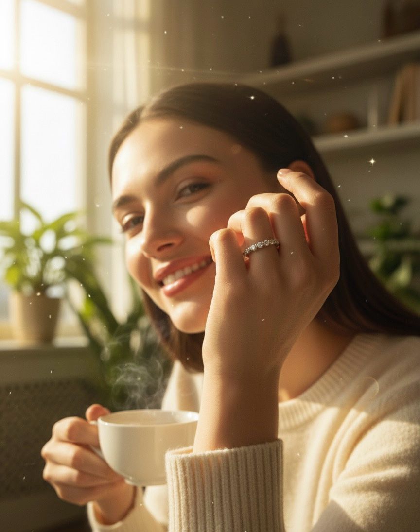 0.50ctw Diamond Ring Band | IGI Certified | 14k White Gold | 2.06gm