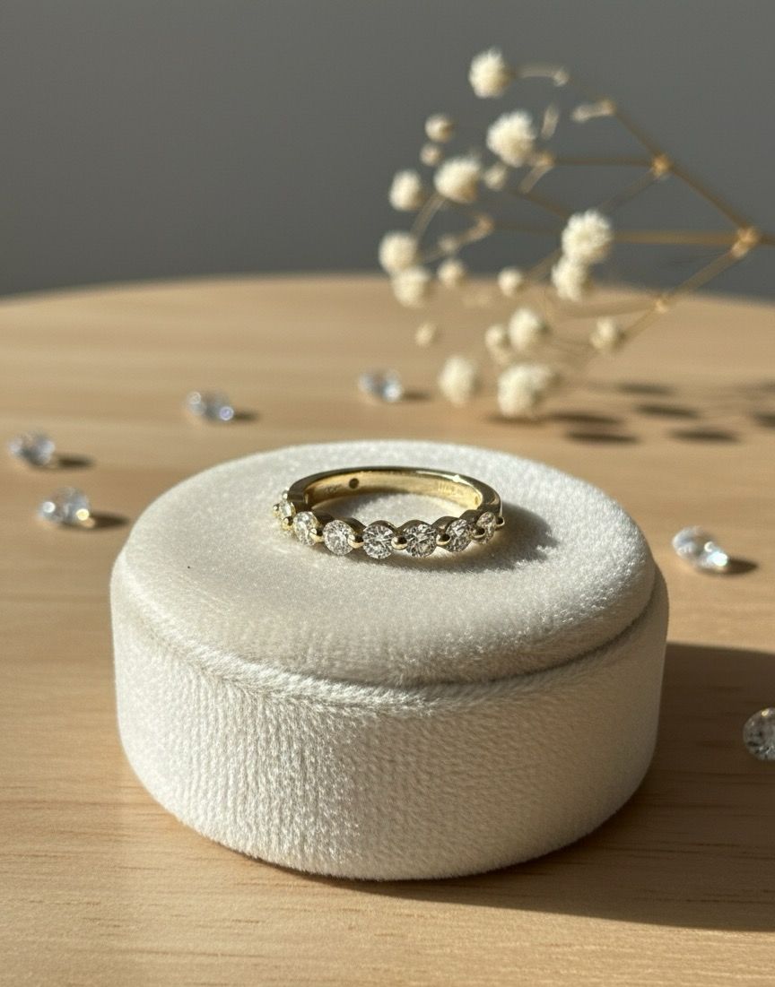 0.70ctw Diamond | IGI certified | Ring Band | 14k Yellow Gold | 3.16gm